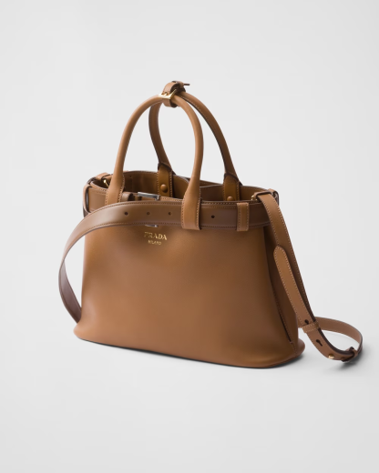 Prada Buckle medium leather handbag with belt